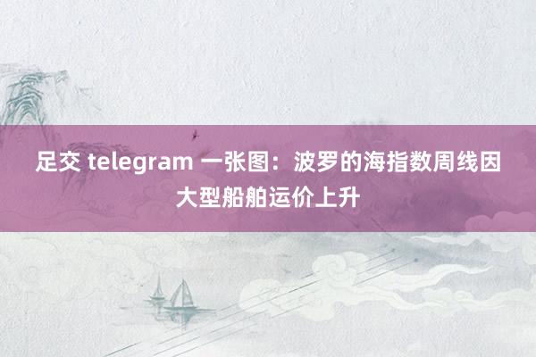 足交 telegram 一张图：波罗的海指数周线因大型船舶运价上升