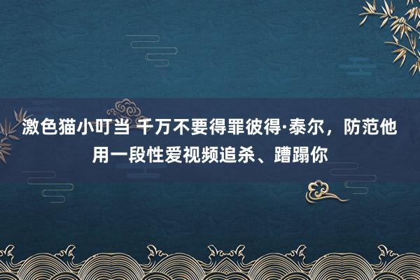 激色猫小叮当 千万不要得罪彼得·泰尔，防范他用一段性爱视频追杀、蹧蹋你